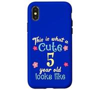Compleanno per bambini Questo è ciò che sembra un carino 5 di cinque anni Custodia per iPhone X/XS