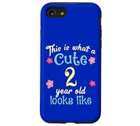 Compleanno per bambini Questo è ciò che sembra un simpatico 2 Due anni Custodia per iPhone SE (2020) / 7 / 8
