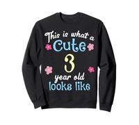 Compleanno per bambini This Is What A Cute 3 Tre Anni Sembra Felpa