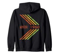 Compleanno per Uomo Donna 1960 Edizione Limitata Sportiva Felpa con Cappuccio