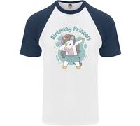 Compleanno Principessa Unicorn 4th 5th 6th 7th 8th Uomo S/S Baseball T-Shirt