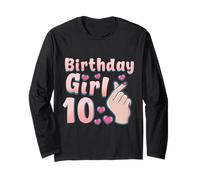 Compleanno Ragazza 10 Anni 10 Korean Pop Love K-Pop Maglia a Manica