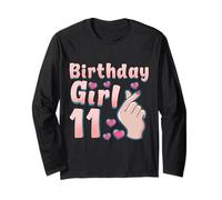 Compleanno Ragazza 11 Anni 11 Korean Pop Love K-Pop Maglia a Manica