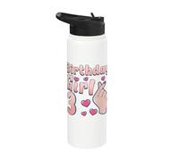 Compleanno Ragazza 3 Anni Età 3 Coreano Pop Love K-Pop Stainless Steel Insulated Water Bottle