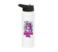 Compleanno Ragazza Coreano Pop Compleanno Bambino K-Pop Compleanno Stainless Steel Insulated Water Bottle
