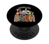 Compleanno Ragazzo Bruh Zookeeper Animal Zoo Wildlife Safari Squad PopSockets PopGrip Adesivo