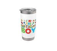 Compleanno Ragazzo Compleanno Bambino Maestro Buil Bicchiere termico in acciaio inox doppia parete