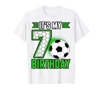 Compleanno Ragazzo Tees 7 Soccer Its My 8th Birthday Boys Soccer Maglietta