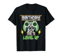 Compleanno Ragazzo Tempo di Livello Up Videogioco Compleanno Ragazzi Bambini Maglietta con Stampa Grafica Economica