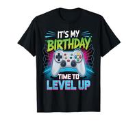 Compleanno Ragazzo Tempo per Salire di Livello Video Gamer Maglietta