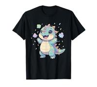 Compleanno Saurus Cute Baby Dinosaur Party Dino Maglietta