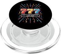 Compleanno sbloccato Lucky 7 Level Up Luglio 7 2025 PopSockets PopGrip per MagSafe