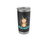 Compleanno Scimmia Bambino Compleanno Bicchiere termico in acciaio inox doppia parete