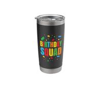 Compleanno Squadra Giocare Mattoni Blocco Costruzione Mattoni Builder Bicchiere termico in acciaio inox doppia parete