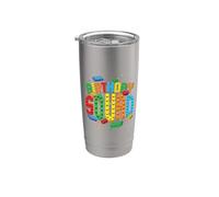Compleanno Squadra Giocare Mattoni Brick Builder Block Building Bicchiere termico in acciaio inox doppia parete