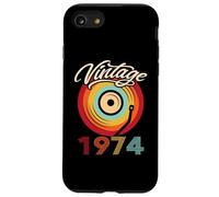 Compleanno Vinile Vintage 1974 Retro Vinile LP Custodia per iPhone SE (2020) / 7/8