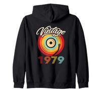 Compleanno Vinile Vintage 1979 Retro Vinile LP Felpa con Cappuccio