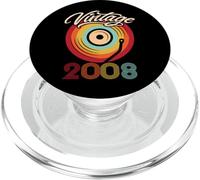 Compleanno Vinile Vintage 2008 Retro Disco LP PopSockets PopGrip per MagSafe