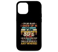Compleanno vintage anni '80 Sono così felice di essere cresciuto negli anni '80 Custodia per iPhone 12/12 Pro