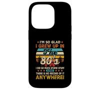 Compleanno vintage anni '80 Sono così felice di essere cresciuto negli anni '80 Custodia per iPhone 14 Pro