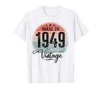Compleanno Vintage Anno di Nascita 1949 Compleanno Bday Maglietta