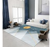 Complementi arredo moderno Geometria blu giallo grigio design moquette tappeto divani moderni per camera da letto 100x160cm