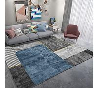 Complementi d arredo moderno Geometria del design dell'inchiostro grigio blu a righe moderne tapeto moderni soggiorno tappeto per cameretta bambini 80x120cm