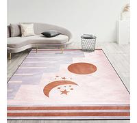 Complementi d arredo moderno Geometria giallo viola disegno graffiti stella modello di luna tappeto letto camera stanza da accessori 200x300cm