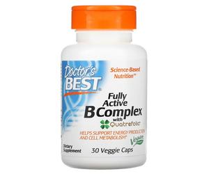 Complesso B completamente attivo con Quatrefolic - 30 vcaps