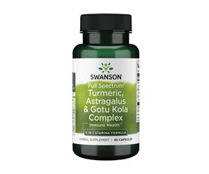 Complesso Curcuma, Astragalus e Gotu Kola Swanson (60 capsule)
