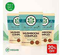Complesso Di Funghi Lions Mane, Reishi, Shitake, Chaga, Cordyceps Maitake 5500mg