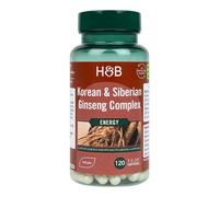 Complesso di Ginseng Coreano e Siberiano - 120 capsule vegetariane