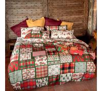 Complet lenzuolo Natalizio Medley 1 piazza cotone TessituraToscanaTelerie