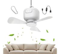Completa Conferimento Cambine - Portatile Consiglio | Fan Da Campeggio Con Telecomando Wireless | Blower Di Con Ganci Per La Circolazione 'aria Nel Padiglione, Sulla Terrazza,