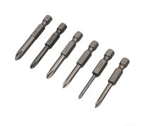 Completa la tua cassetta degli attrezzi con questo set di sei viti magnetiche a croce esagonali in lega di acciaio, ognuna è lunga 50 mm