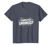 Completamente Unhinged - Dichiarazione audace per Spiriti Liberi Maglietta, Bambini, Pervinca, 6 Anni