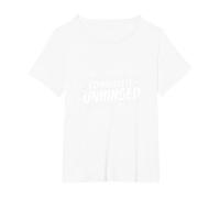 Completamente Unhinged - Dichiarazione audace per Spiriti Liberi Maglietta, Donna Plus-Size, Bianco, 6X