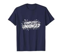 Completamente Unhinged - Dichiarazione audace per Spiriti Liberi Maglietta, Uomo, Navy, 5XL