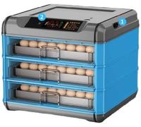 Completamente Uova Hatcher Automatico 448eggs, Incubatrici per Polli Controllo della Temperatura E Girauova Automatico, Incubatrice per Uova per Polli da Cova, Uovo Uccello Anatra Quagl, A, 384Eggs