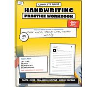 Complete Print Handwriting Practice Workbook: Ages 8-12