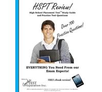 Complete Test P HSPT Review High School Placement Test Study Guide (Tascabile)