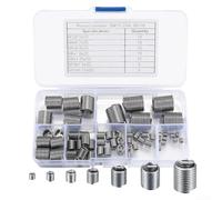 Complete the Job Right - Kit di riparazione per filettature, 60 pezzi, con inserti in acciaio inox di dimensioni da M3 a M12