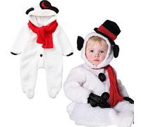Completi Bebè Natalizi Neonato Costumi Snowman Di Natale Baby Tutine Body Bimbo Natalizi Vestito Di Capodanno Bambine Pagliaccetto Natalizio Pupazzo Il Mio Primo Costume Neonato Da Neve Natale