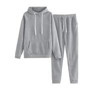 Completi da Donna 2 Pezzi Complete Sportiva Casual Tute Ginnastica Elegante Invernale felpa con cappuccio a maniche lunghe Pullover Senza E Jogging Pantaloni Tuta Casa Curvy Completo Sportivo Autunno