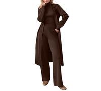 Completi da Donna 2 Pezzi Palestra Maniche Lunghe Fitness Cotone felpa con cappuccio a Senza e Pantalone Ginnastica Tutta Casa Taglie Forti Tuta Tute