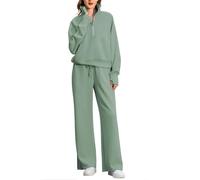 Completi da Donna 2 Pezzi Sportivi Leggero Maniche Lunghe Fitness Cotone Ginnastica Autunno Inverno Curvy Tute Training Felpa con Cappuccio e Pantalone Abbigliamento sportivo Set Completo Tracksuit Sp