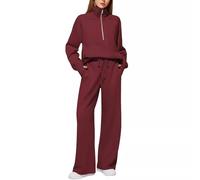 Completi da Donna 2 Pezzi Sportivi Leggero Maniche Lunghe Fitness Cotone Ginnastica Autunno Inverno Curvy Tute Training Felpa con Cappuccio e Pantalone Abbigliamento sportivo Set Completo Tracksuit Sp