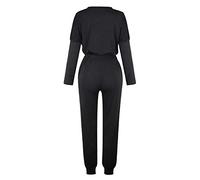Completi da Donna 2 Pezzi Sportivi Leggero Tute Casual Leggera Completo Sportivo Tuta Ginnastica Curvy Felpa Oversize Pantalone a Gamba Larga Autunno Set di con cappuccio Felpata Invernale