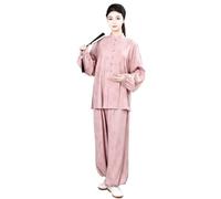 Completi Da Tai Chi Abito da donna Tai Chi in cotone e lino Wushu Kung Fu a maniche lunghe