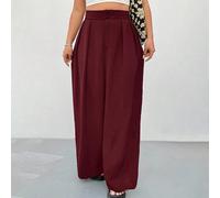 Completi da ufficio per donne taglia comoda, pantaloni casual a vita alta a gamba dritta neri, minimalisti e alla moda per uso quotidiano, abbigliamento primavera/estate, pantaloni a vita alta, pantal